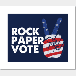 ROCK PAPER VOTE Posters and Art